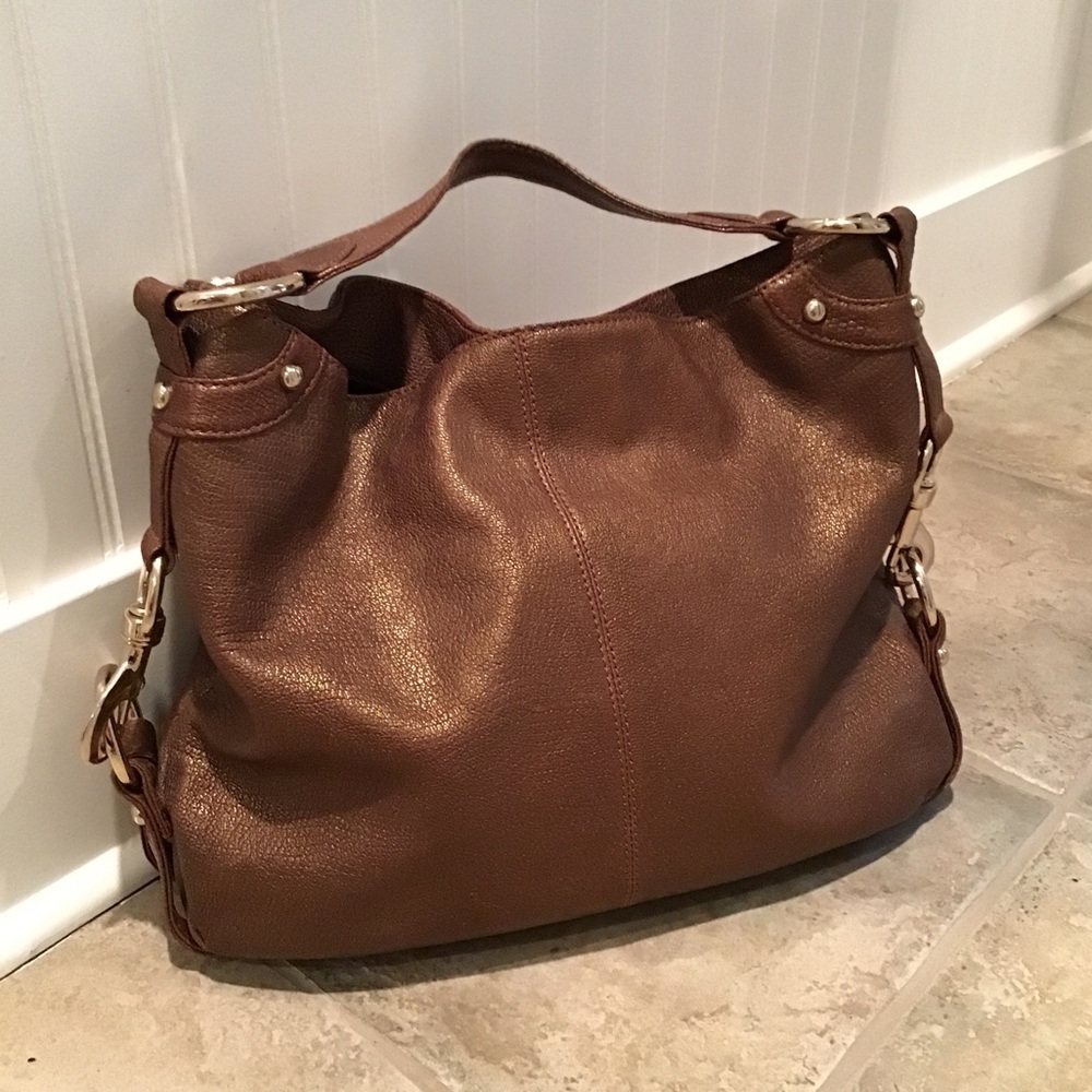 Rebecca Minkoff Nikki Honey Brown Bronze Hobo Bag